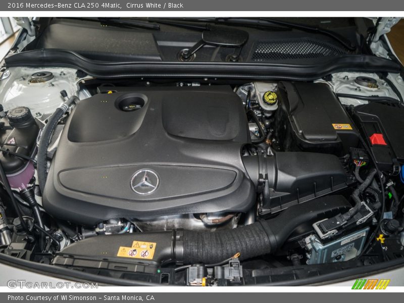 Cirrus White / Black 2016 Mercedes-Benz CLA 250 4Matic