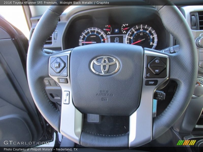 Midnight Black Metallic / Graphite 2016 Toyota 4Runner SR5 Premium