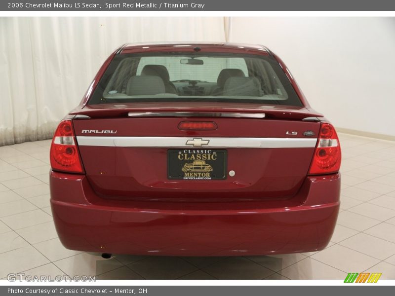 Sport Red Metallic / Titanium Gray 2006 Chevrolet Malibu LS Sedan