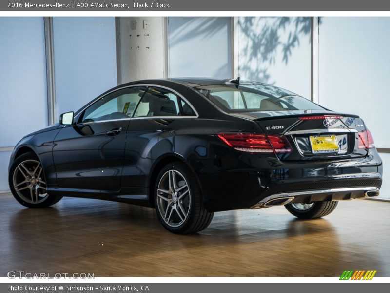 Black / Black 2016 Mercedes-Benz E 400 4Matic Sedan