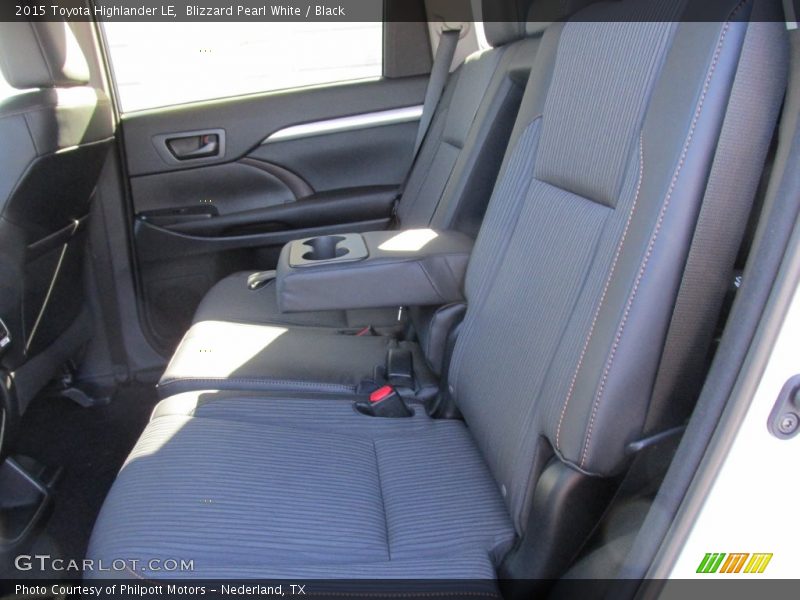 Blizzard Pearl White / Black 2015 Toyota Highlander LE