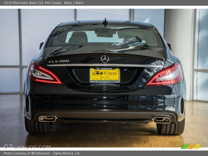 Black / Black 2016 Mercedes-Benz CLS 400 Coupe