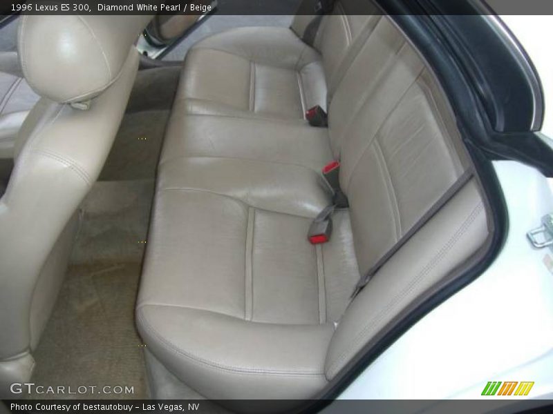 Diamond White Pearl / Beige 1996 Lexus ES 300