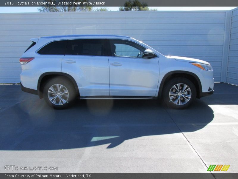 Blizzard Pearl White / Black 2015 Toyota Highlander XLE