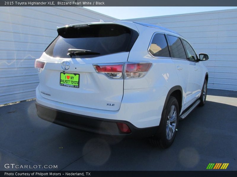 Blizzard Pearl White / Black 2015 Toyota Highlander XLE