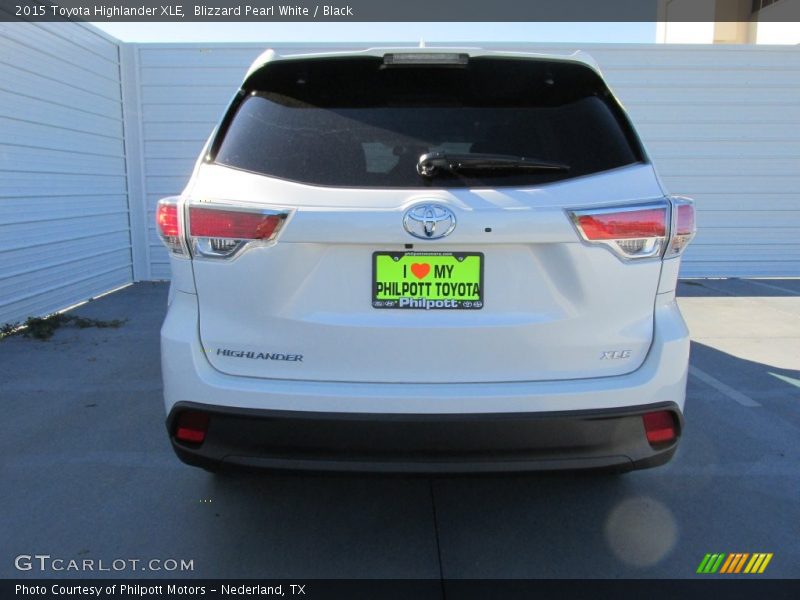 Blizzard Pearl White / Black 2015 Toyota Highlander XLE