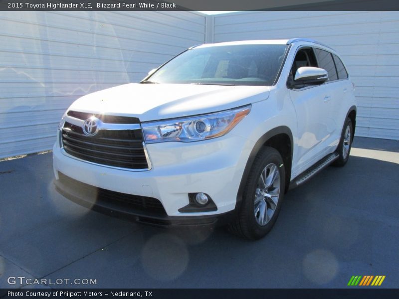 Blizzard Pearl White / Black 2015 Toyota Highlander XLE