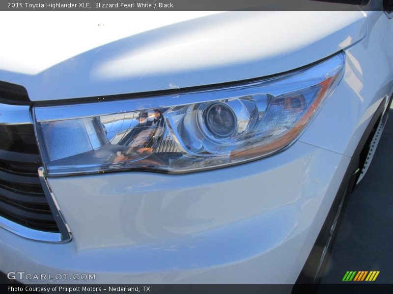 Blizzard Pearl White / Black 2015 Toyota Highlander XLE