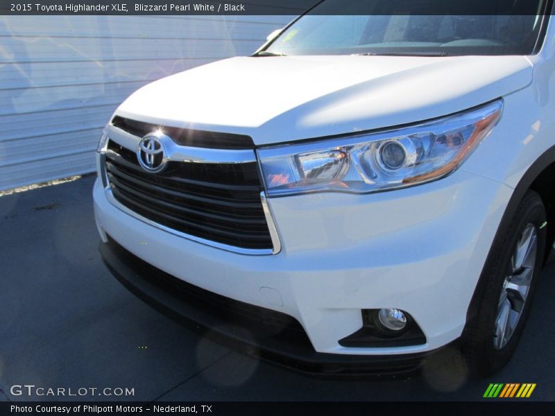 Blizzard Pearl White / Black 2015 Toyota Highlander XLE