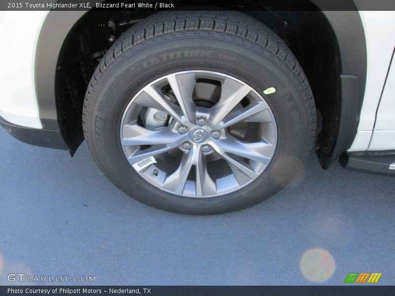 Blizzard Pearl White / Black 2015 Toyota Highlander XLE