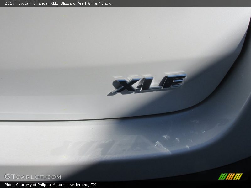 Blizzard Pearl White / Black 2015 Toyota Highlander XLE