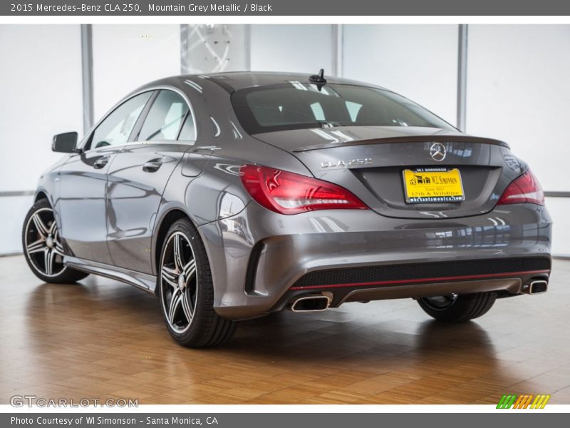 Mountain Grey Metallic / Black 2015 Mercedes-Benz CLA 250