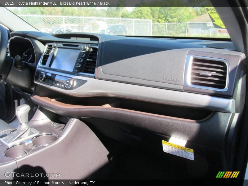 Blizzard Pearl White / Black 2015 Toyota Highlander XLE
