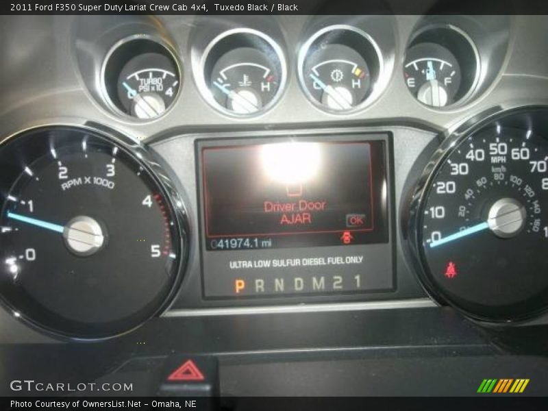 Tuxedo Black / Black 2011 Ford F350 Super Duty Lariat Crew Cab 4x4