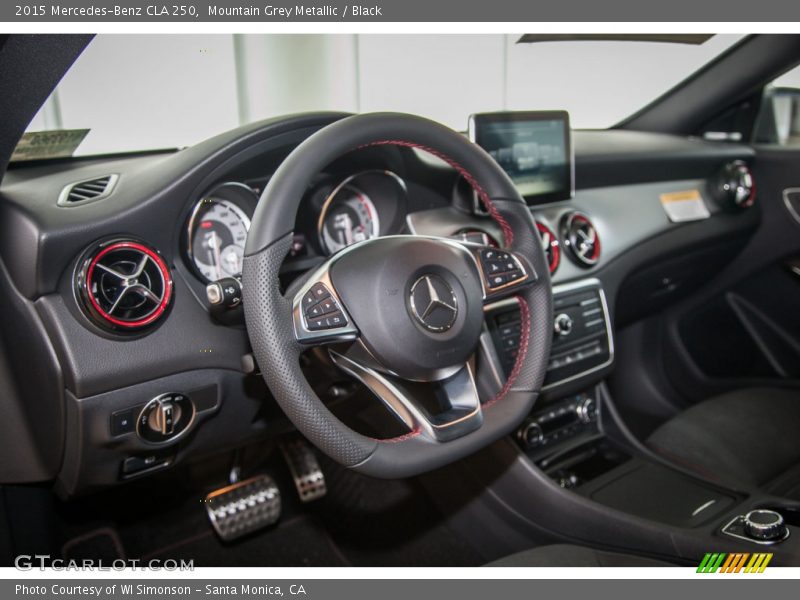 Mountain Grey Metallic / Black 2015 Mercedes-Benz CLA 250