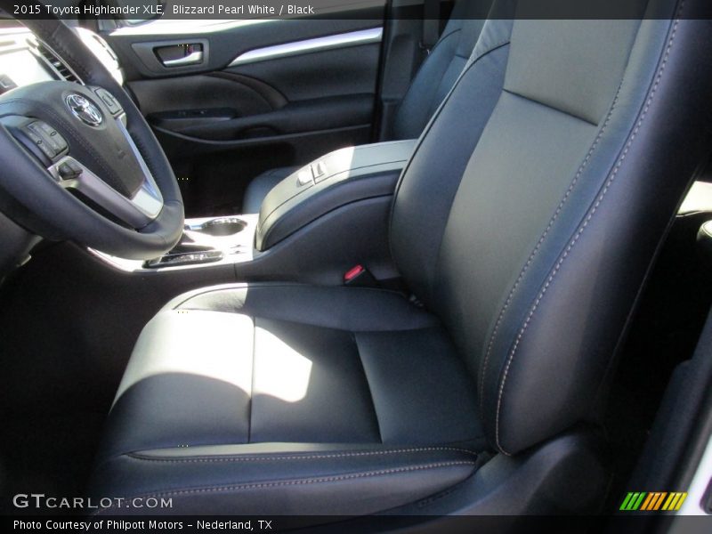 Blizzard Pearl White / Black 2015 Toyota Highlander XLE
