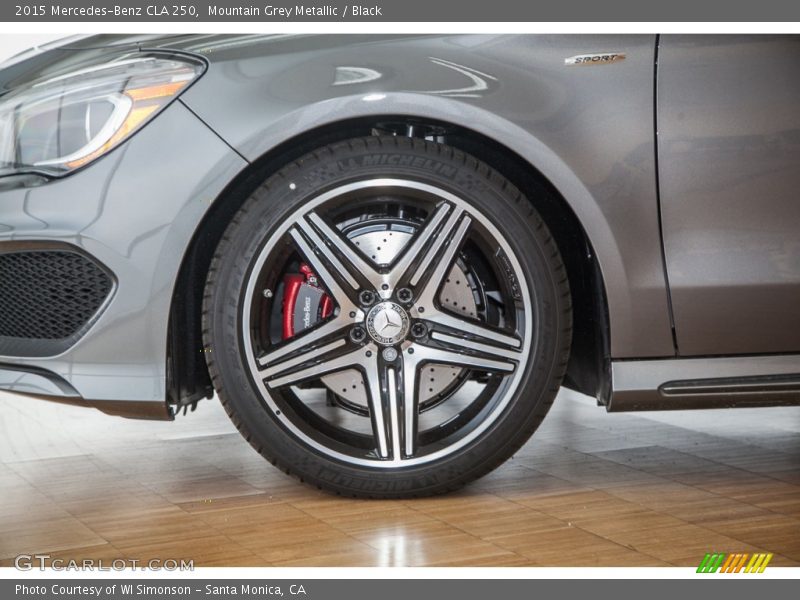 Mountain Grey Metallic / Black 2015 Mercedes-Benz CLA 250