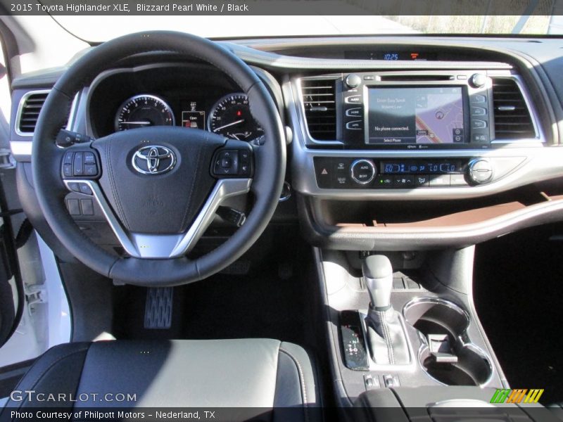 Blizzard Pearl White / Black 2015 Toyota Highlander XLE