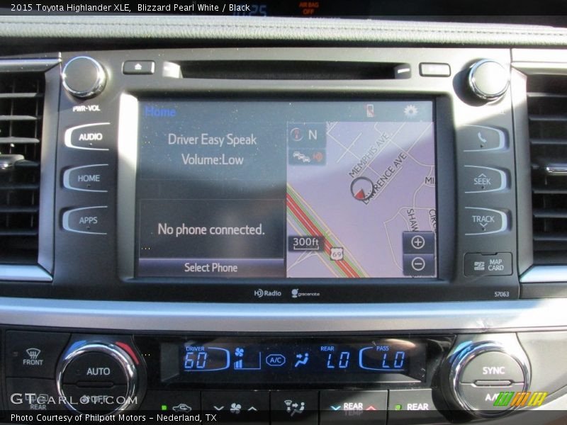 Blizzard Pearl White / Black 2015 Toyota Highlander XLE