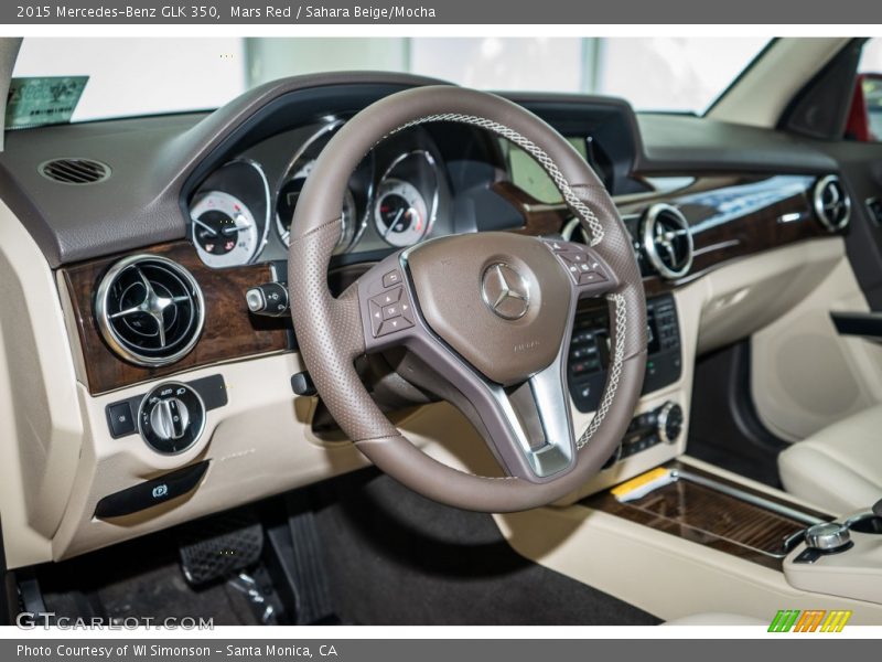 Mars Red / Sahara Beige/Mocha 2015 Mercedes-Benz GLK 350