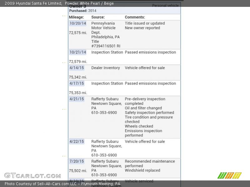 Powder White Pearl / Beige 2009 Hyundai Santa Fe Limited