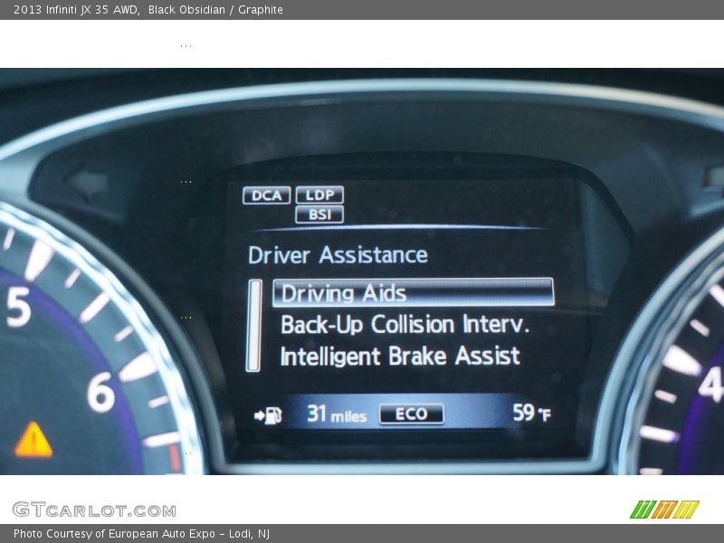 Black Obsidian / Graphite 2013 Infiniti JX 35 AWD