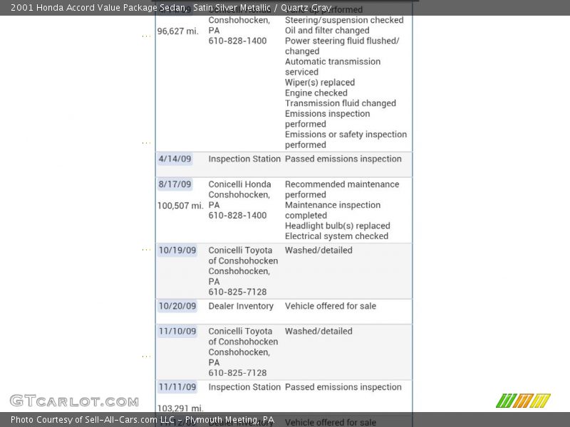 Satin Silver Metallic / Quartz Gray 2001 Honda Accord Value Package Sedan