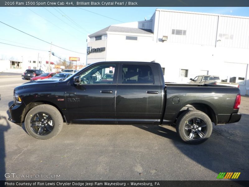 2016 1500 Sport Crew Cab 4x4 Brilliant Black Crystal Pearl