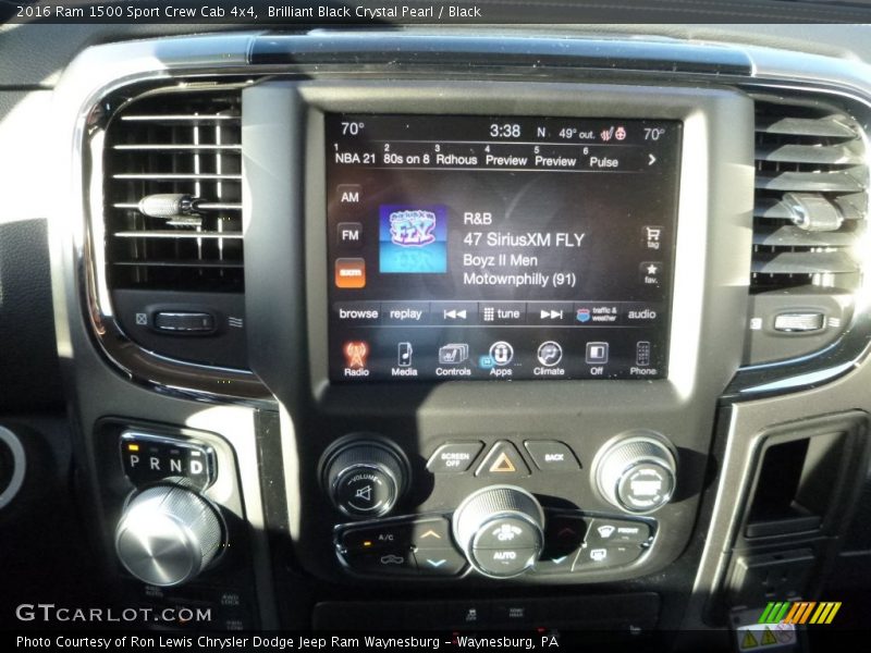 Brilliant Black Crystal Pearl / Black 2016 Ram 1500 Sport Crew Cab 4x4