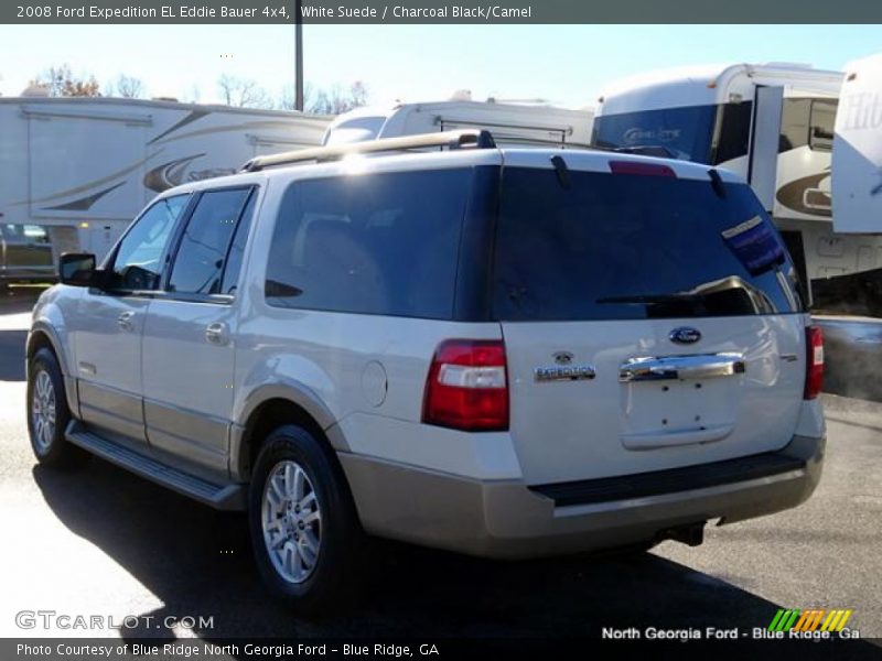 White Suede / Charcoal Black/Camel 2008 Ford Expedition EL Eddie Bauer 4x4