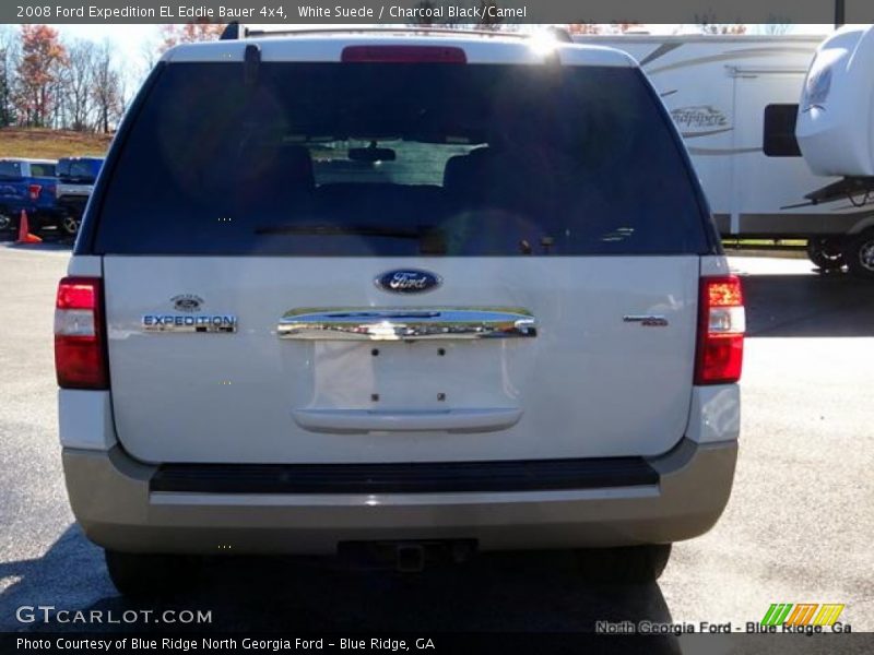 White Suede / Charcoal Black/Camel 2008 Ford Expedition EL Eddie Bauer 4x4