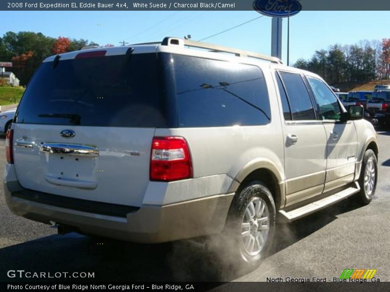 White Suede / Charcoal Black/Camel 2008 Ford Expedition EL Eddie Bauer 4x4