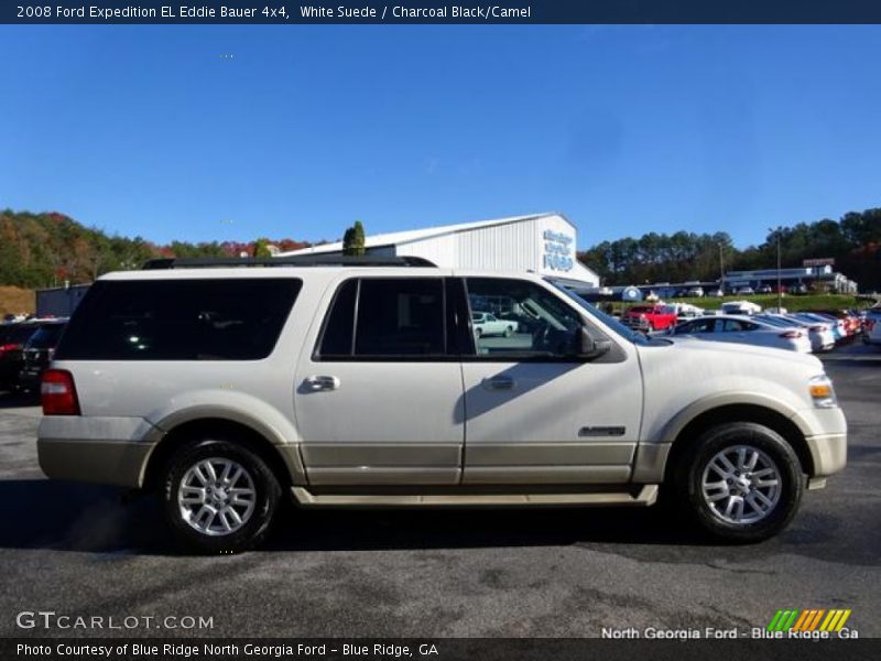 White Suede / Charcoal Black/Camel 2008 Ford Expedition EL Eddie Bauer 4x4