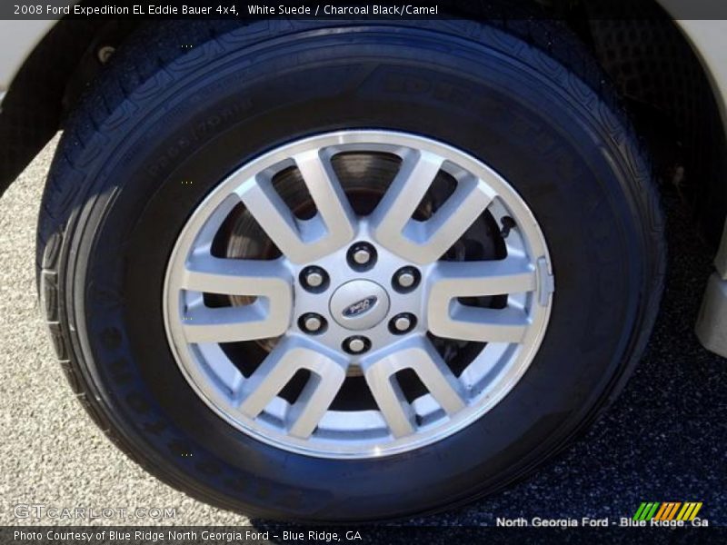 White Suede / Charcoal Black/Camel 2008 Ford Expedition EL Eddie Bauer 4x4