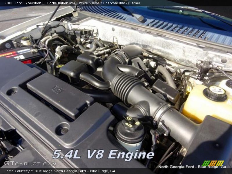 White Suede / Charcoal Black/Camel 2008 Ford Expedition EL Eddie Bauer 4x4