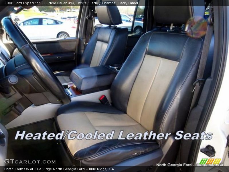 White Suede / Charcoal Black/Camel 2008 Ford Expedition EL Eddie Bauer 4x4