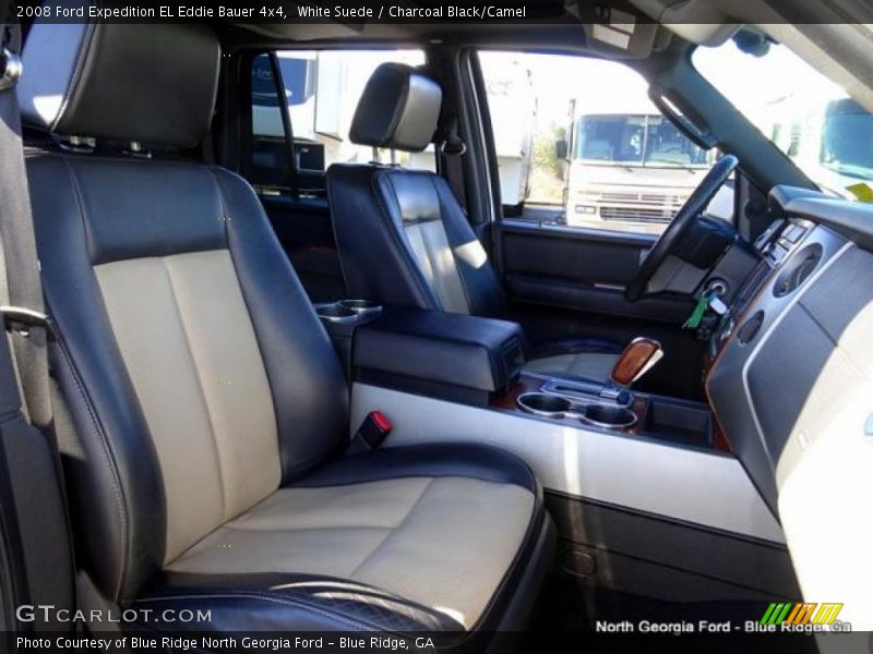 White Suede / Charcoal Black/Camel 2008 Ford Expedition EL Eddie Bauer 4x4