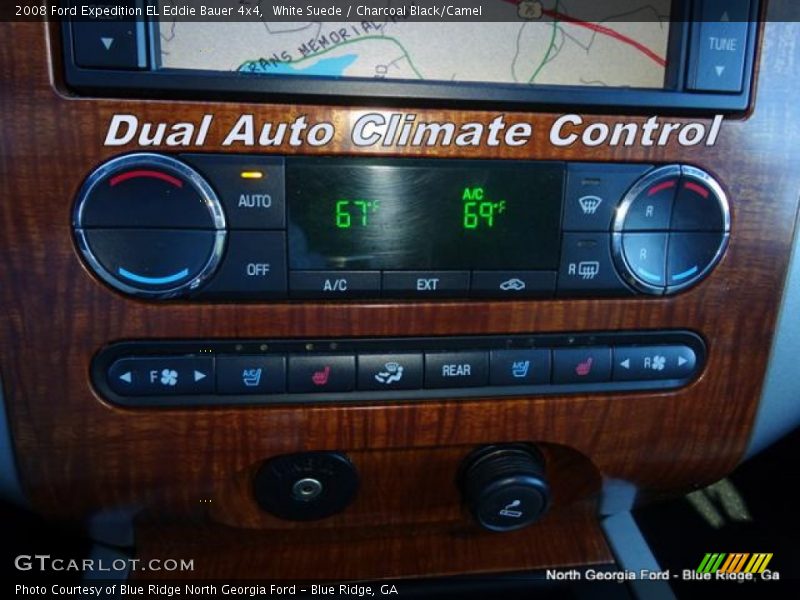 White Suede / Charcoal Black/Camel 2008 Ford Expedition EL Eddie Bauer 4x4