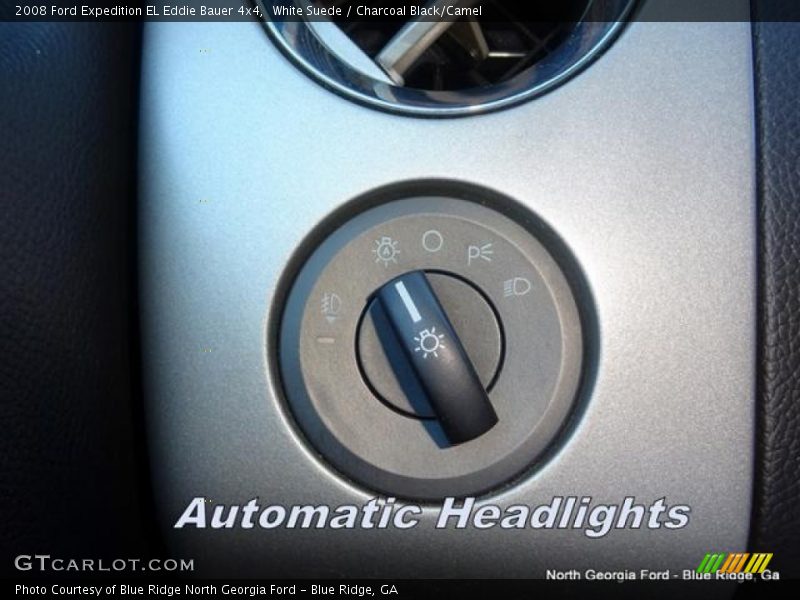 White Suede / Charcoal Black/Camel 2008 Ford Expedition EL Eddie Bauer 4x4