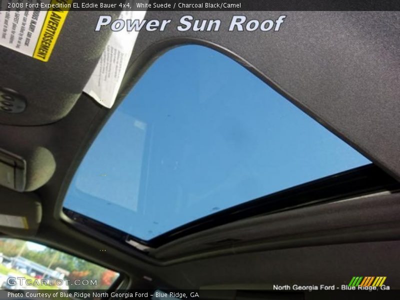 White Suede / Charcoal Black/Camel 2008 Ford Expedition EL Eddie Bauer 4x4