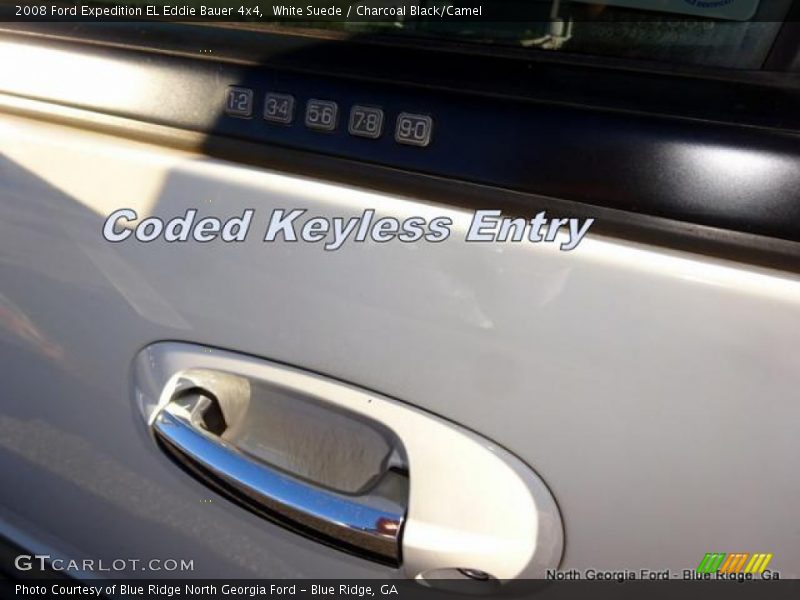 White Suede / Charcoal Black/Camel 2008 Ford Expedition EL Eddie Bauer 4x4