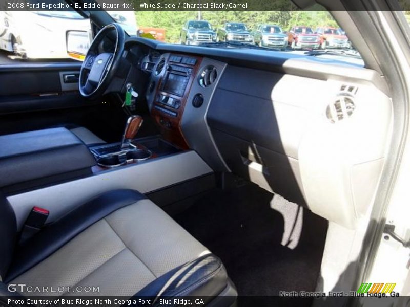 White Suede / Charcoal Black/Camel 2008 Ford Expedition EL Eddie Bauer 4x4