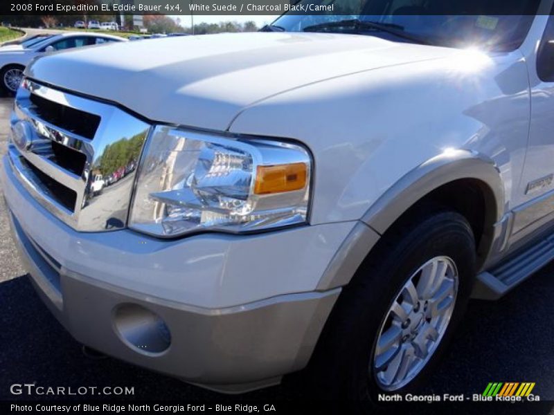 White Suede / Charcoal Black/Camel 2008 Ford Expedition EL Eddie Bauer 4x4