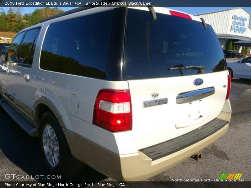 White Suede / Charcoal Black/Camel 2008 Ford Expedition EL Eddie Bauer 4x4