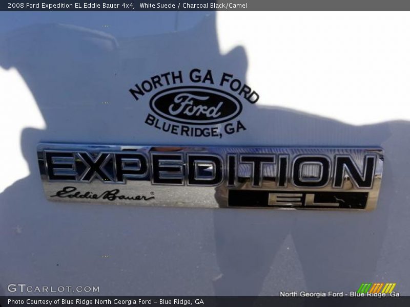 White Suede / Charcoal Black/Camel 2008 Ford Expedition EL Eddie Bauer 4x4