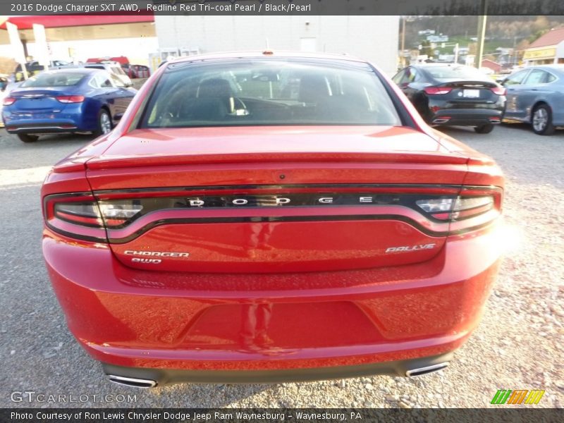 Redline Red Tri-coat Pearl / Black/Pearl 2016 Dodge Charger SXT AWD