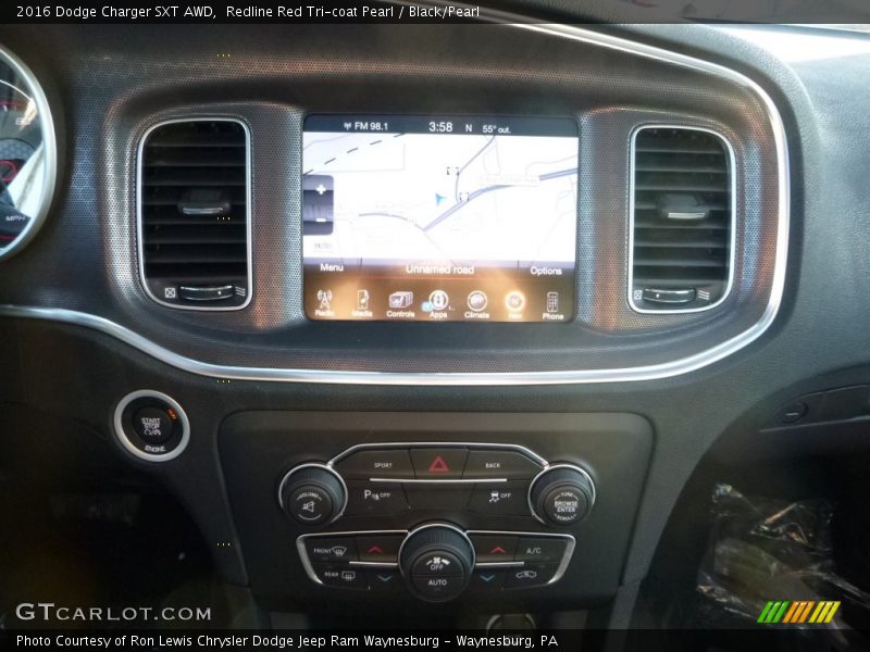Redline Red Tri-coat Pearl / Black/Pearl 2016 Dodge Charger SXT AWD