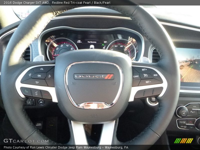 Redline Red Tri-coat Pearl / Black/Pearl 2016 Dodge Charger SXT AWD