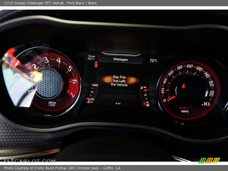 Pitch Black / Black 2016 Dodge Challenger SRT Hellcat