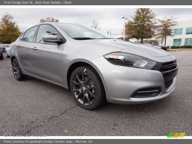 Billet Silver Metallic / Black 2016 Dodge Dart SE
